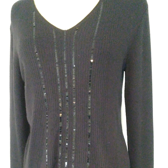 Design Lab Black Sweater Size S Long Sleeve - Picture 5 of 11